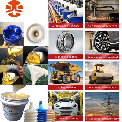 Grasa lubricante de base de litio amarilla polivalente para maquinaria de construcción a prueba de polvo